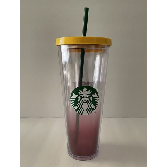 Starbucks ASU Tumbler Cold Cup 2014 Arizona State Uni Double Wall Venti 24oz - Picture 1 of 5